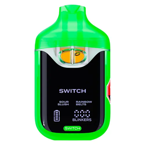 Switch 95+ Digital Diamonds Sour Slush / Rainbow Stripe AIO 1g Disposable Pens Switch 95+ Digital Diamonds Sour Slush / Rainbow Stripe AIO 1g Disposable Pens