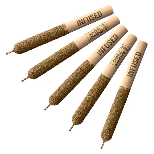 General Admission - Distillate Infused Pre-Roll Taster Pack? - Taster Pack Distillate Infused Pre-Roll 5x0.5g Distillates (Peach Ringz, Tiger Blood, Passion Fruit Dream, Blue Razz & Strawkiwi)