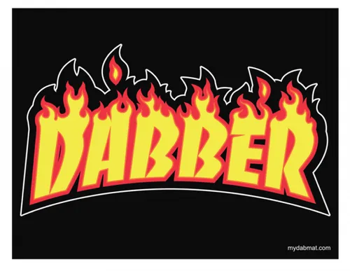 Dab Mats - Dabber Fire - 11" x 8.5"