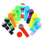 3.5" Silicone Pipes with Lids Assorted