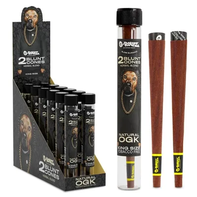 G-Rollz 'The Dog' Terpene Infused Herbal Blunt Cones(Purple Haze)
