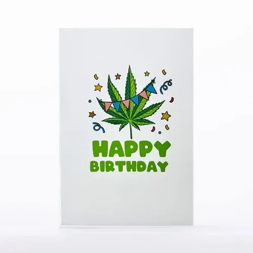 Wishing You A Dope Birthday O Intricate Greetings | Cannabis Leaf 3D pop-up Cards Wishing You A Dope Birthday O Intricate Greetings | Cannabis Leaf 3D pop-up Cards