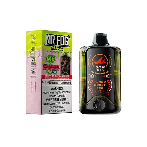Mr Fog Strawberry Watermelon Kiwi ICE  Aura 60000 Puffs