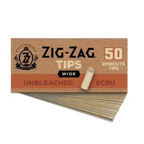 Zig-Zag Unbleached Wide Tips