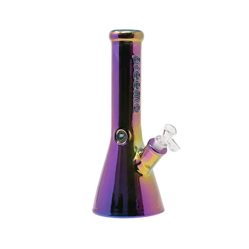 Preemo Glass - 12" 9mm Ion Plated Beaker - Purple-Red