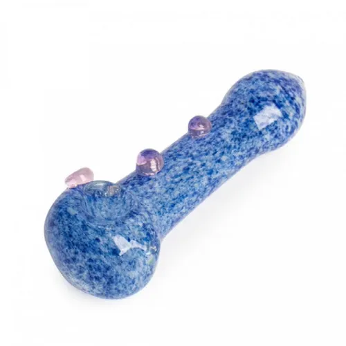 3" Spoon w/Dots Glass Hand Pipe