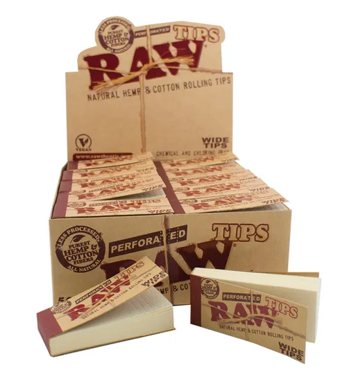 Raw - Wide Filter Tips Perforated