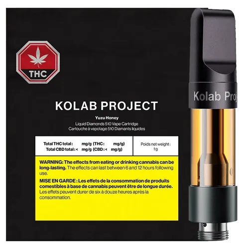 Yuzu Honey Diamonds 510 Cartridge - 1g Yuzu Honey Diamonds 510 Cartridge - 1g