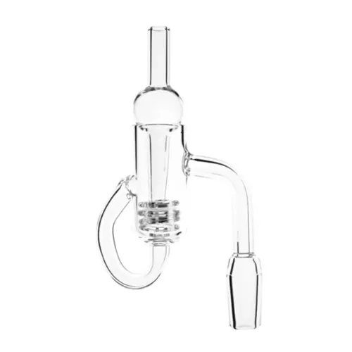 14mm Male 90 Degree Banger Recycler w/ Carb Cap