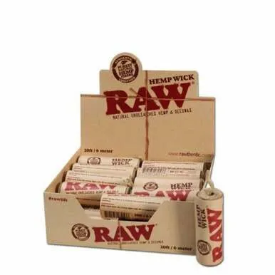 Raw Hemp Wick -20ft /6m