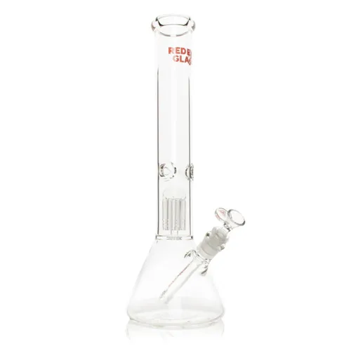 Red Eye Glass 16" Jammer Dual Chamber 8-Arm Tree Perc Bong