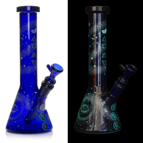 Red Eye Glass 10" Element Glow-in-the-Dark Beaker - Earth