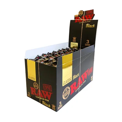 RAW Black - King Size Cones