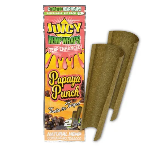 Juicy Terp Enhanced Hemp Wraps - Papaya Punch