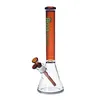 14" Hoss Glass Coloured Neck Dab Rig (Amber) BONG