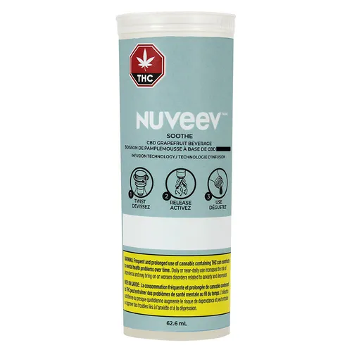 Nuveev - Soothe CBD Grapefruit Bev - Soothe CBD Grapefruit Beverage 1x62.6ml Beverages