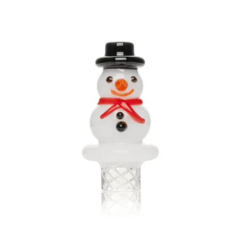 Red Eye Glass Snowman Whirlpool Carb Cap