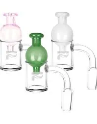 Pulsar Quartz Banger & Ball Carb Cap Set Assorted Colours - 90 degrees