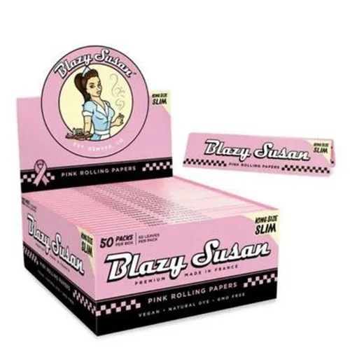 Blazy Susan - Pink Rolling Papers - King Size Slim