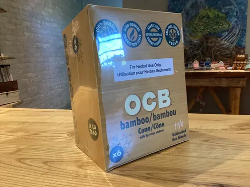 OCB Bamboo Cones 1.25 6 pack