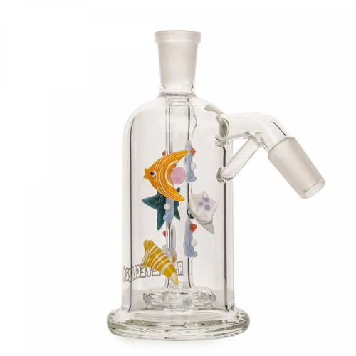 Red Eye Glass 14mm 45 Degree Sealife Ash Catcher