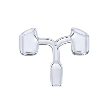 Hoss Glass 14mm Male 90 Degree "Double" Quartz Banger