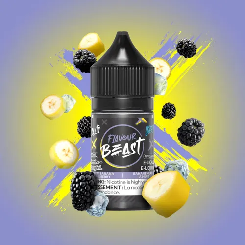 FLAVOUR BEAST E-Liquid - Blazin' Banana Blackberry Iced 10mg/30mL